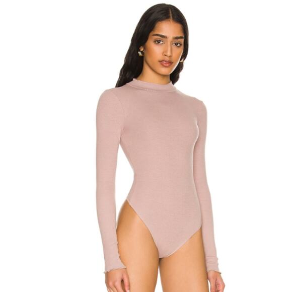 Lovers and Friends Abrielle Bodysuit in Soft Nude Mauve NWT Size Small - Picture 3 of 6